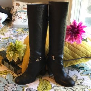 Tory Burch Riding Boots- Black size 7.5